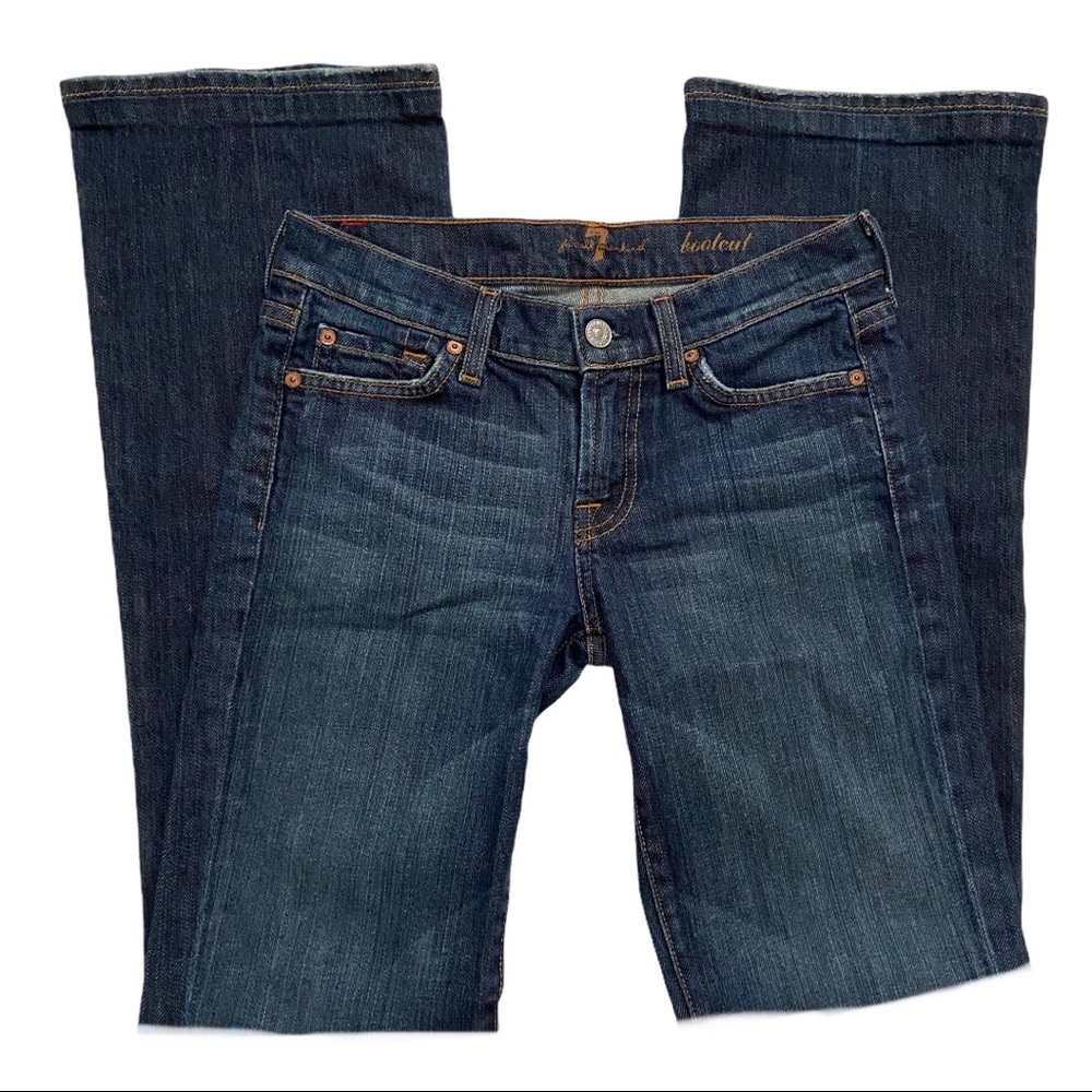 7 for all mankind bootcut jeans size 25 ,inseam31”